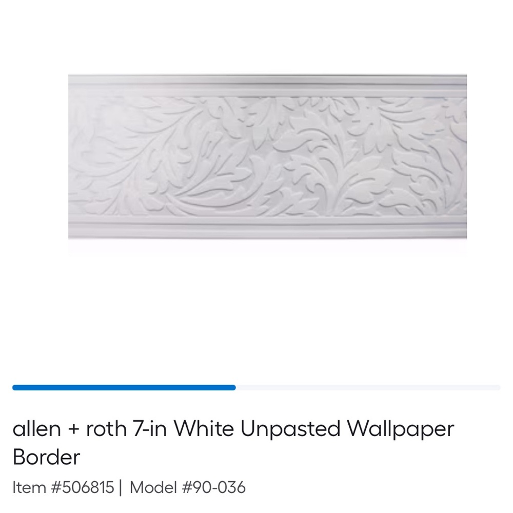 *NWT* Allen + Roth Paintable Damask Border - Picture 9 of 9